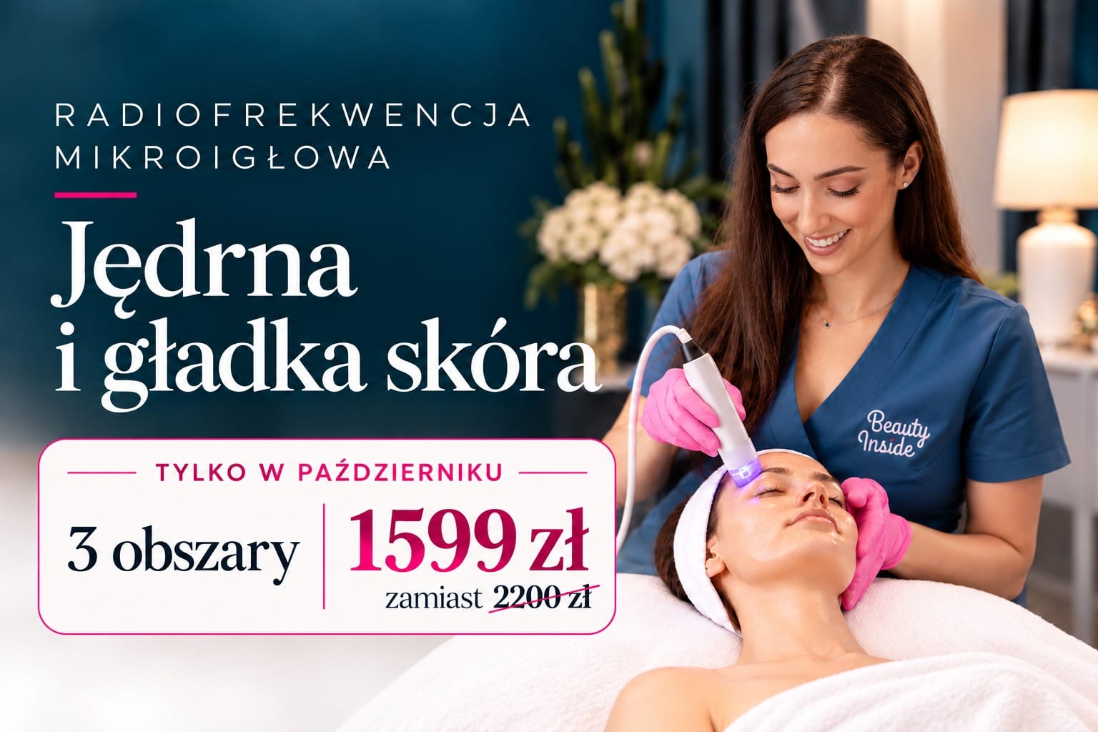 Radiofrekwencja mikroigłowa – jędrna i gładka skóra. Tylko w październiku: 3 obszary 1599 zł zamiast 2200 zł